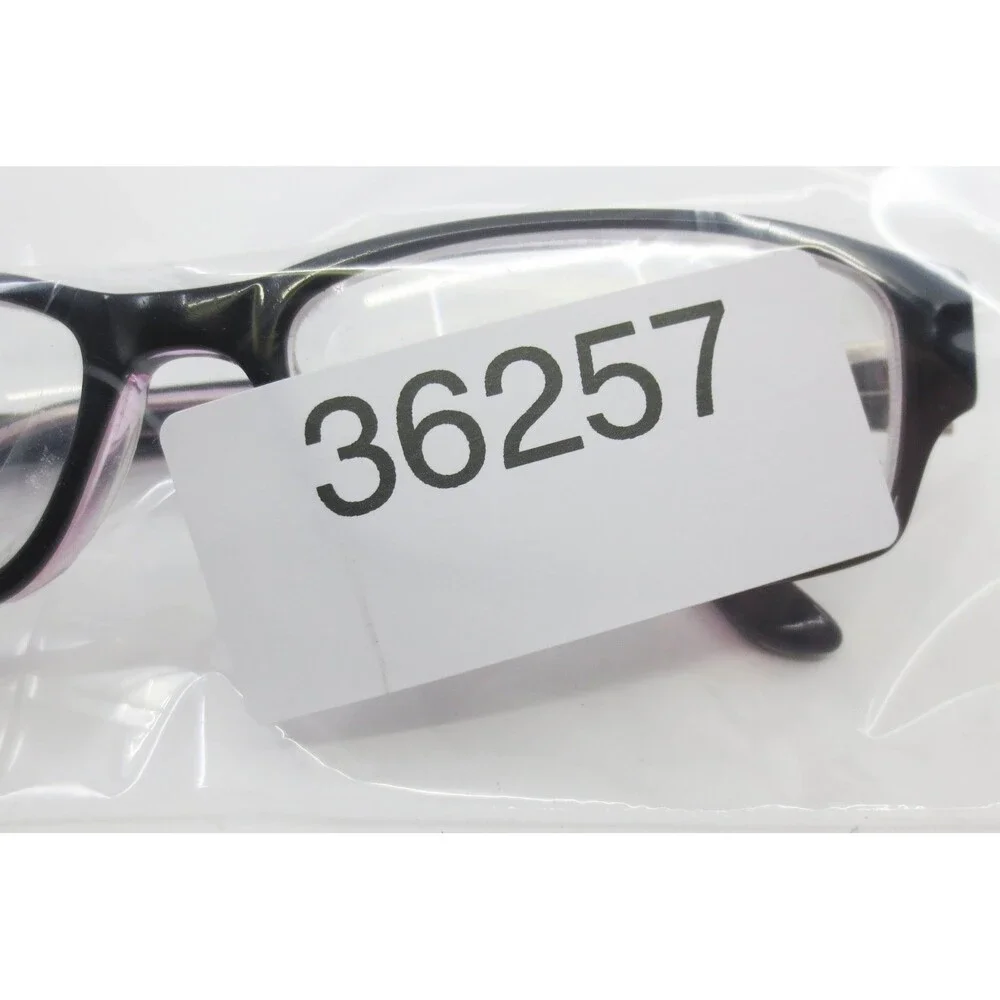 Adensco Jan 0JJT Eyeglasses Black Purple Rectangular Frames 51-15-130 36257